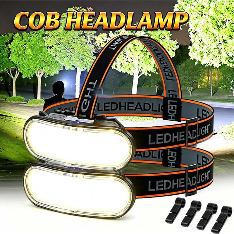 Outdoor Power Inc - Powerful COB LED Headlamp Type-c Rechargeable