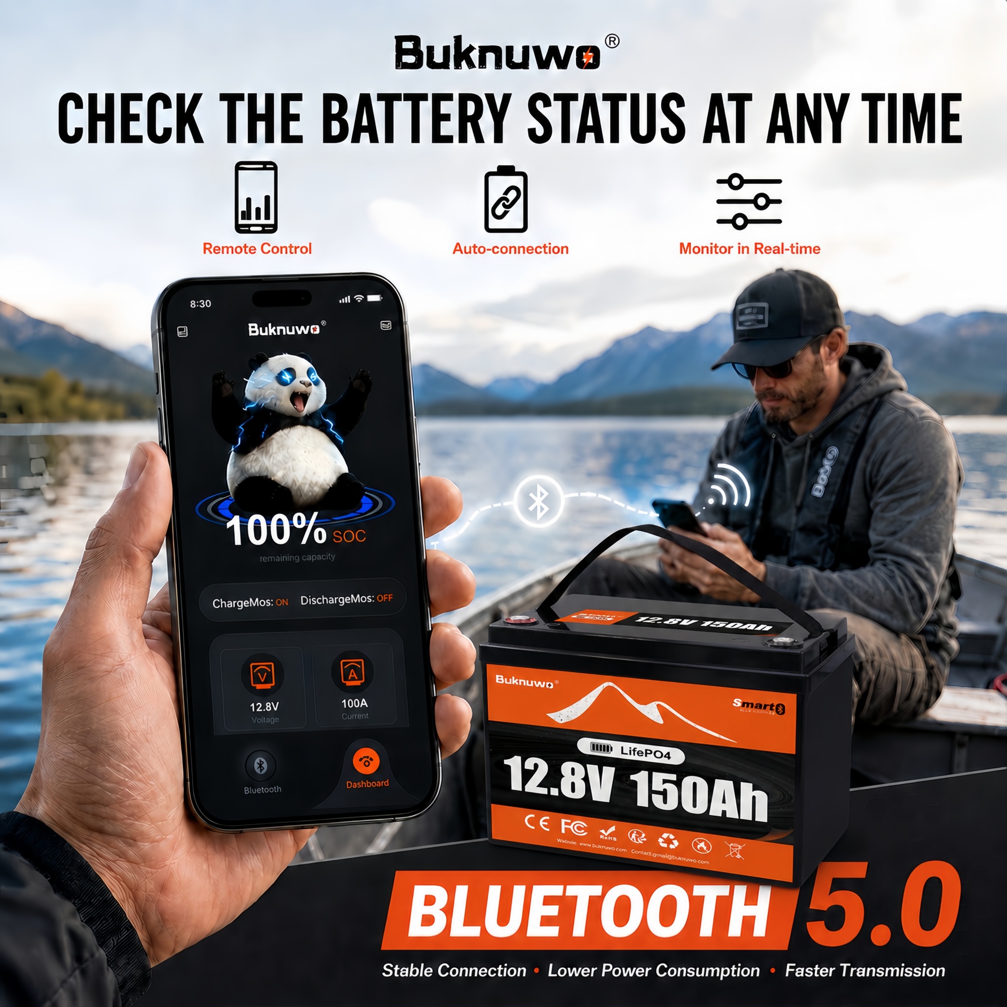 Smart 12V/12.8V 150Ah Bluetoot – Outdoor Power Inc Bewertung und Preis