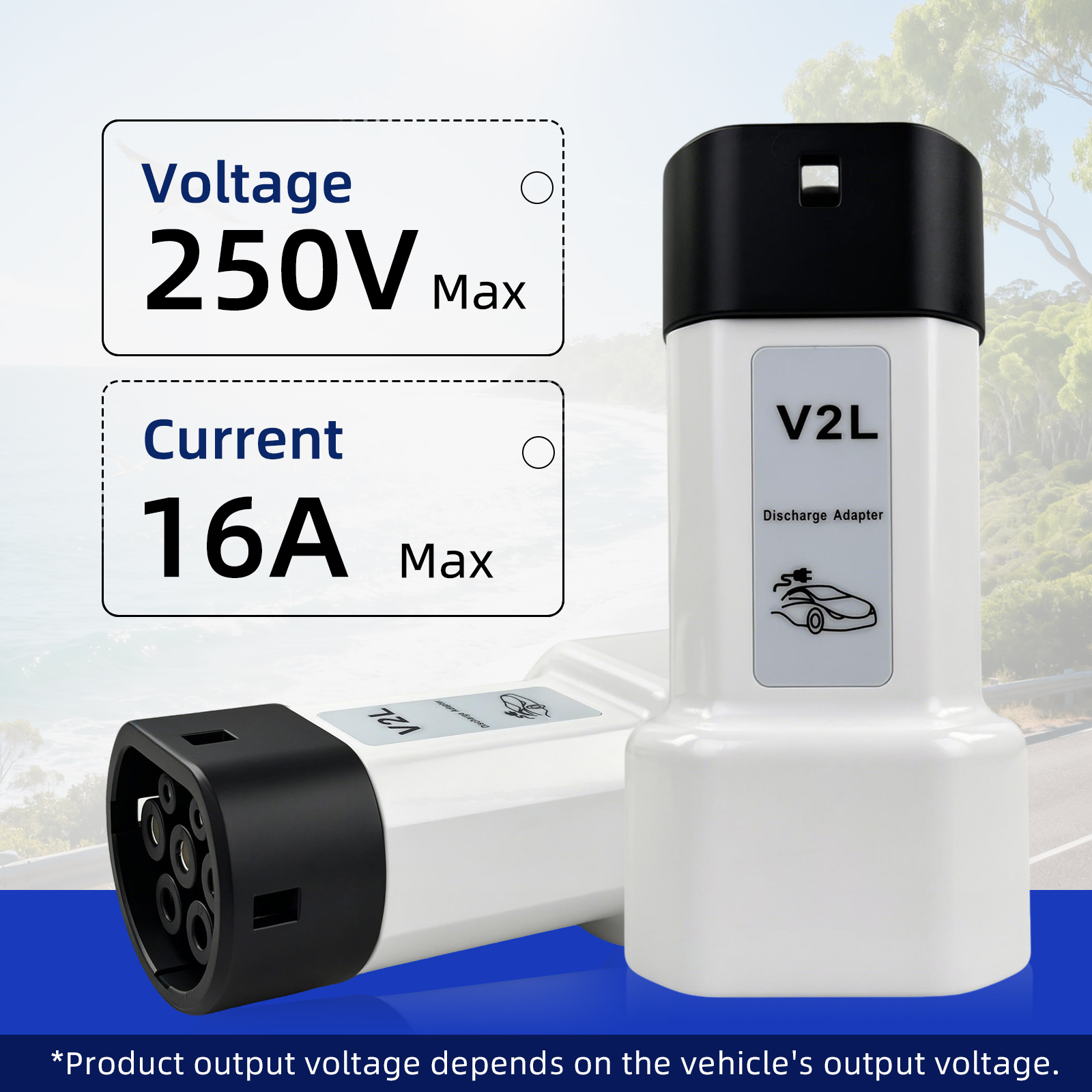 EVqiaoyi 16A Type2 V2L Dischar – Outdoor Power Inc Bewertung und Preis