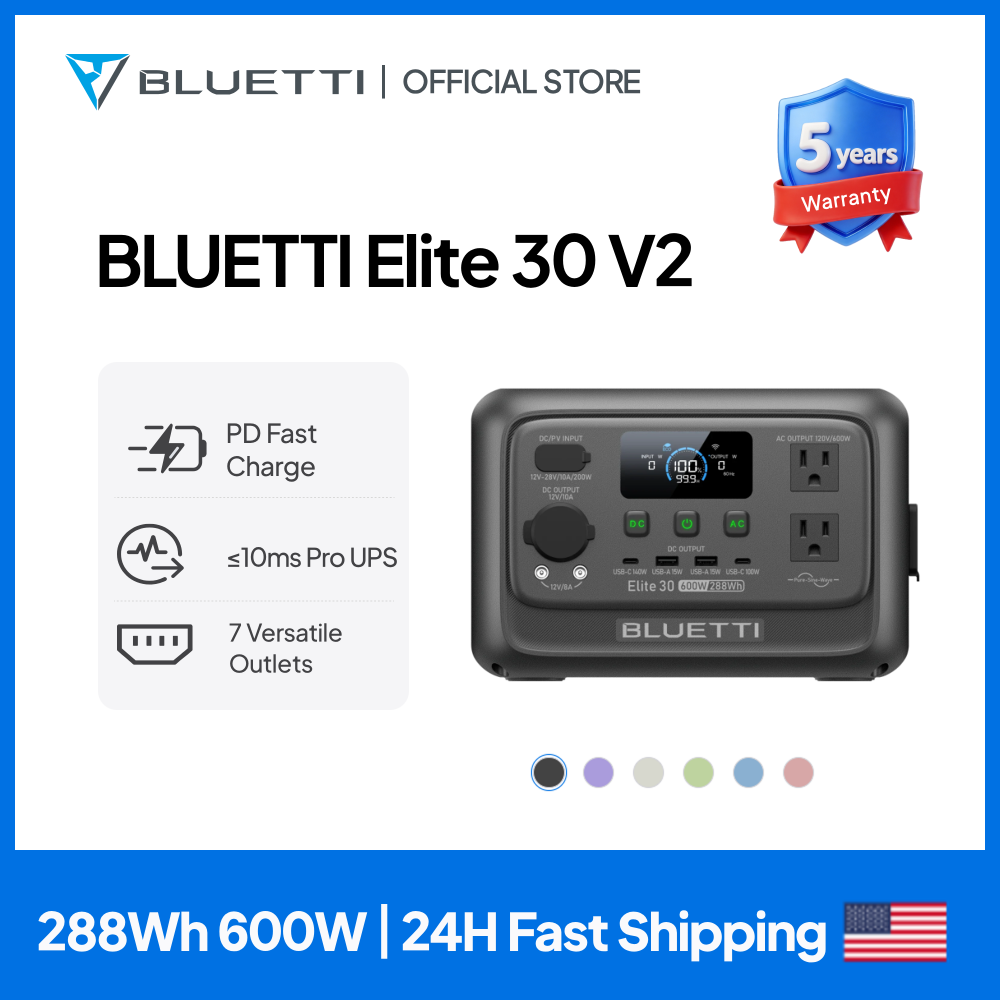 【Renew】BLUETTI Elite 30 V2 Por – Outdoor Power Generator Bewertung und Preis