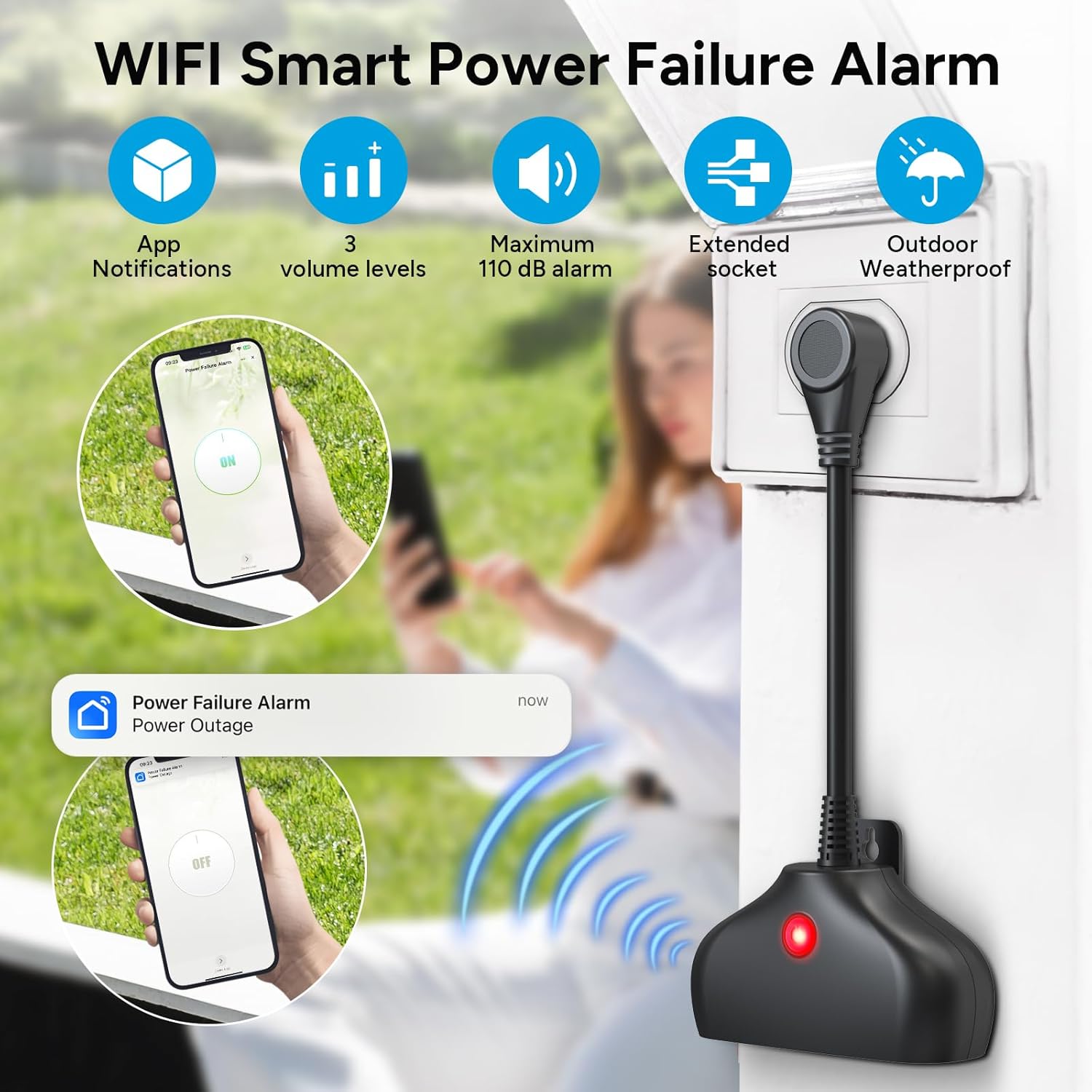 WiFi Power Failure Alarm, Smar – Outdoor Power Failure Alarm Bewertung und Preis