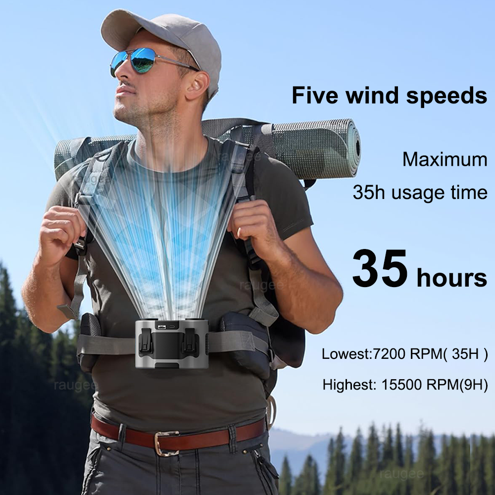 Portable Waist Clip Fan Wearab – Outdoor Power Timer Bewertung und Preis