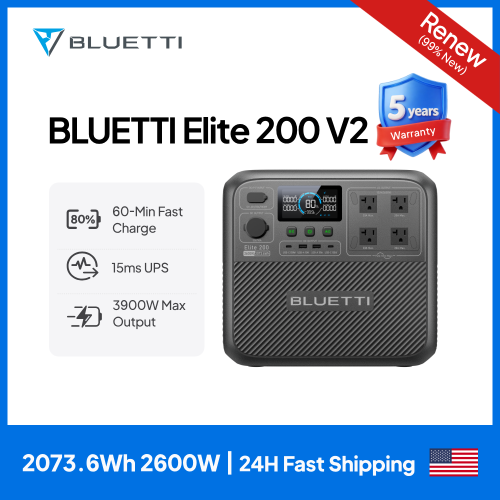 【Renew】BLUETTI Elite 200 V2 Po – Outdoor Power Generator Bewertung und Preis