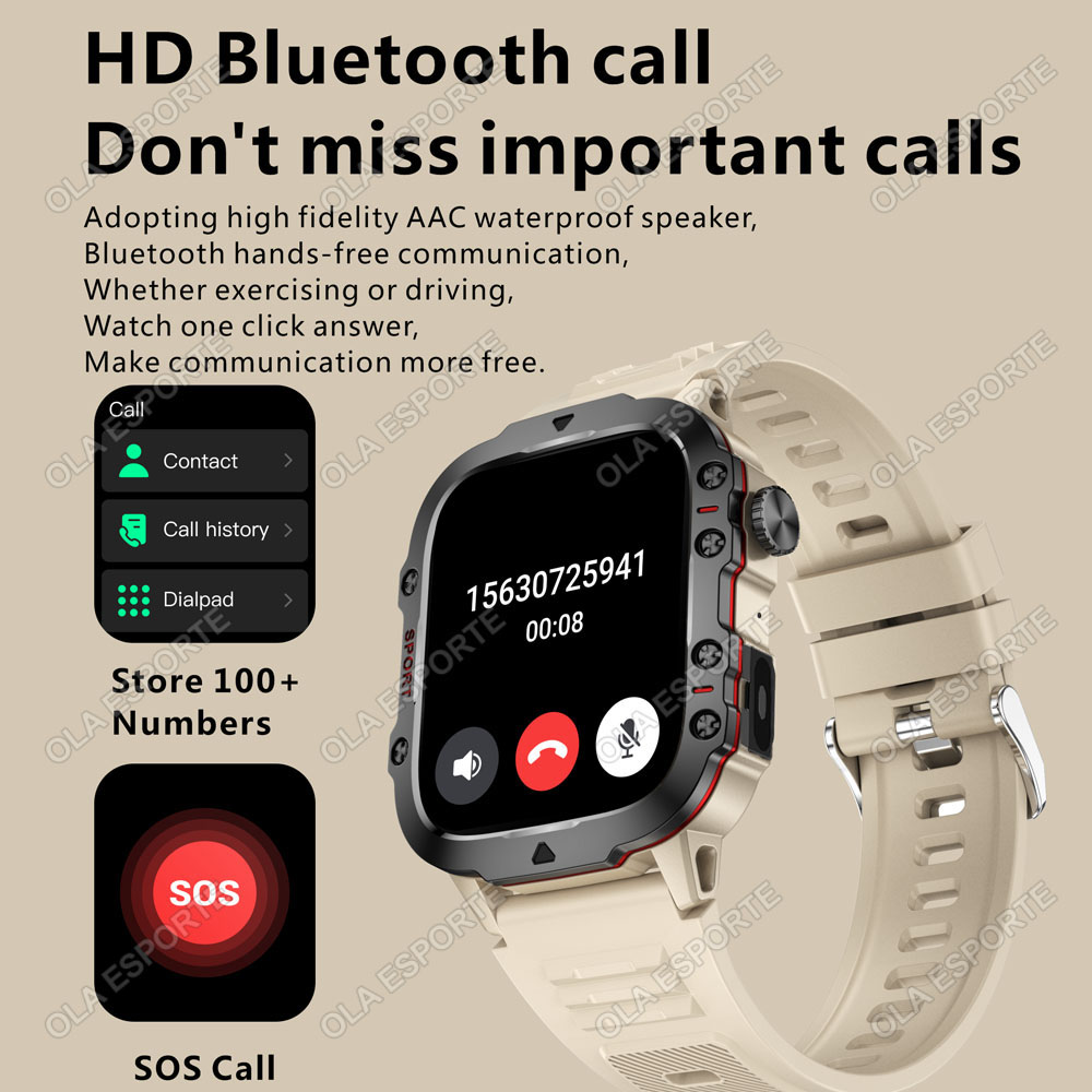 2026 New Military Smart Watch  – Outdoor Power Hours Bewertung und Preis