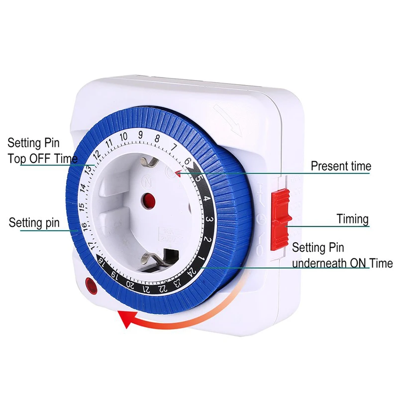 EU/US 24 Hours Timer Switch Ti – Outdoor Power Timer Bewertung und Preis