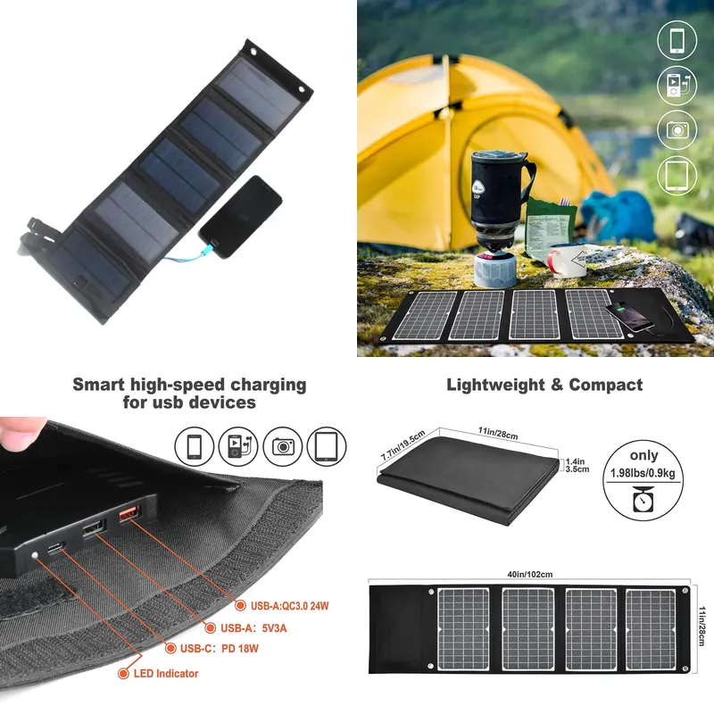 W 14W 21W 25W 30W 60W 80W Fold – Outdoor Power Inc Bewertung und Preis