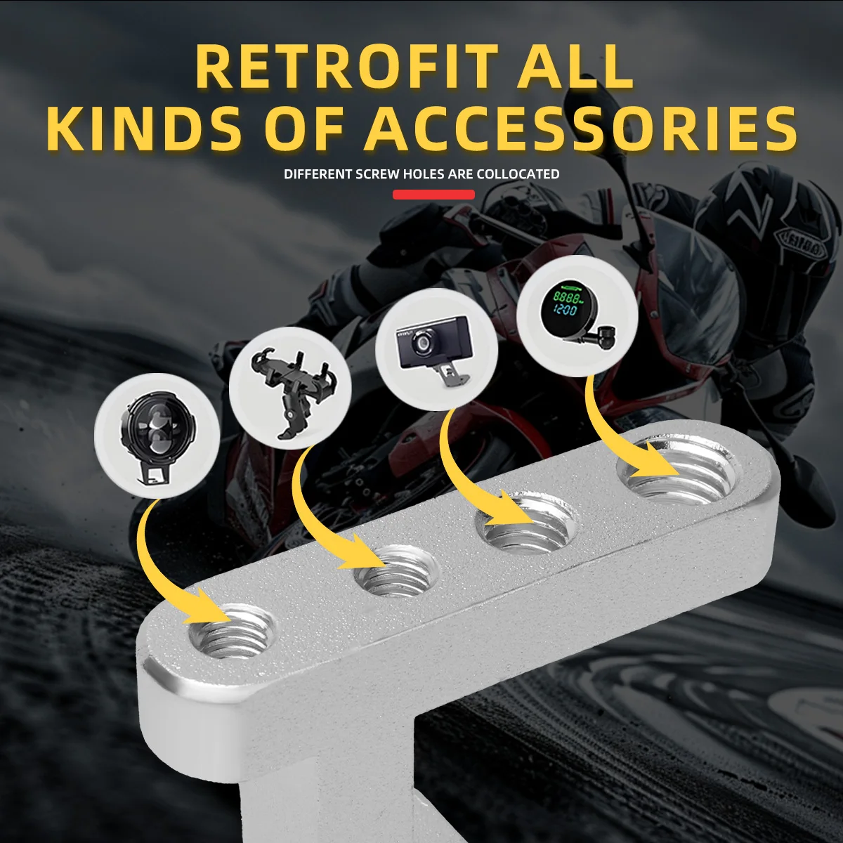 M5 M6 M8 Thread 4 Holes Motorc – Outdoor Power Inc Bewertung und Preis