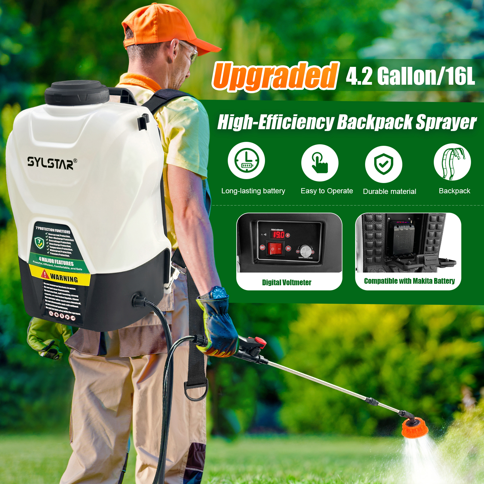 16L Garden Electric Sprayer Ag – Electric Sprayer Backpack Bewertung und Preis
